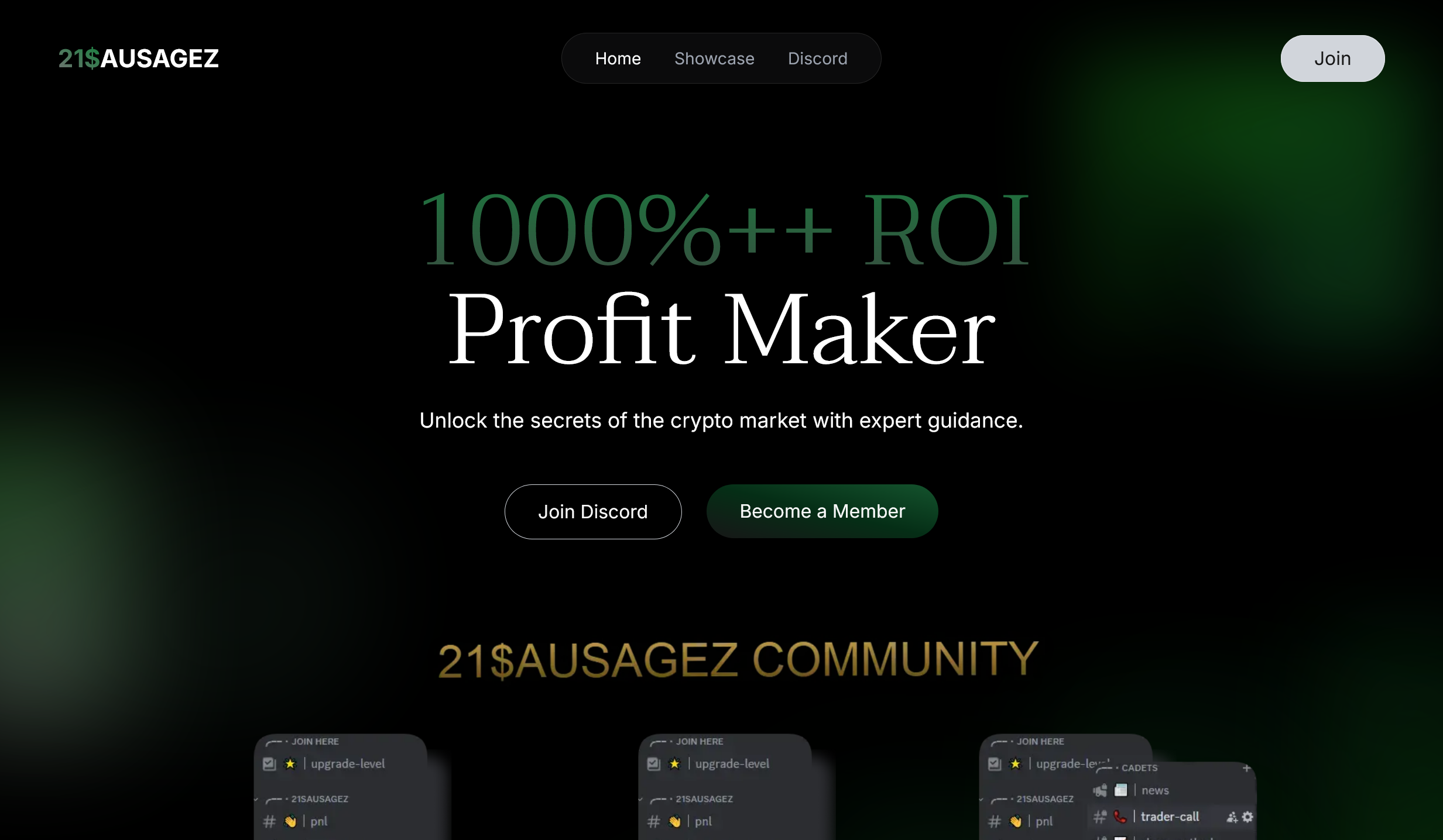 screenshot of the 21$AUSAGEZ project