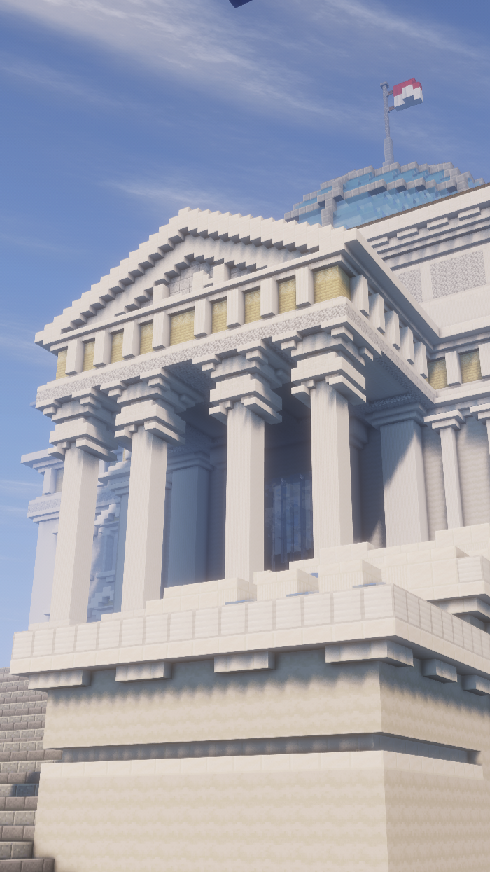 court house build from Lucky Network server