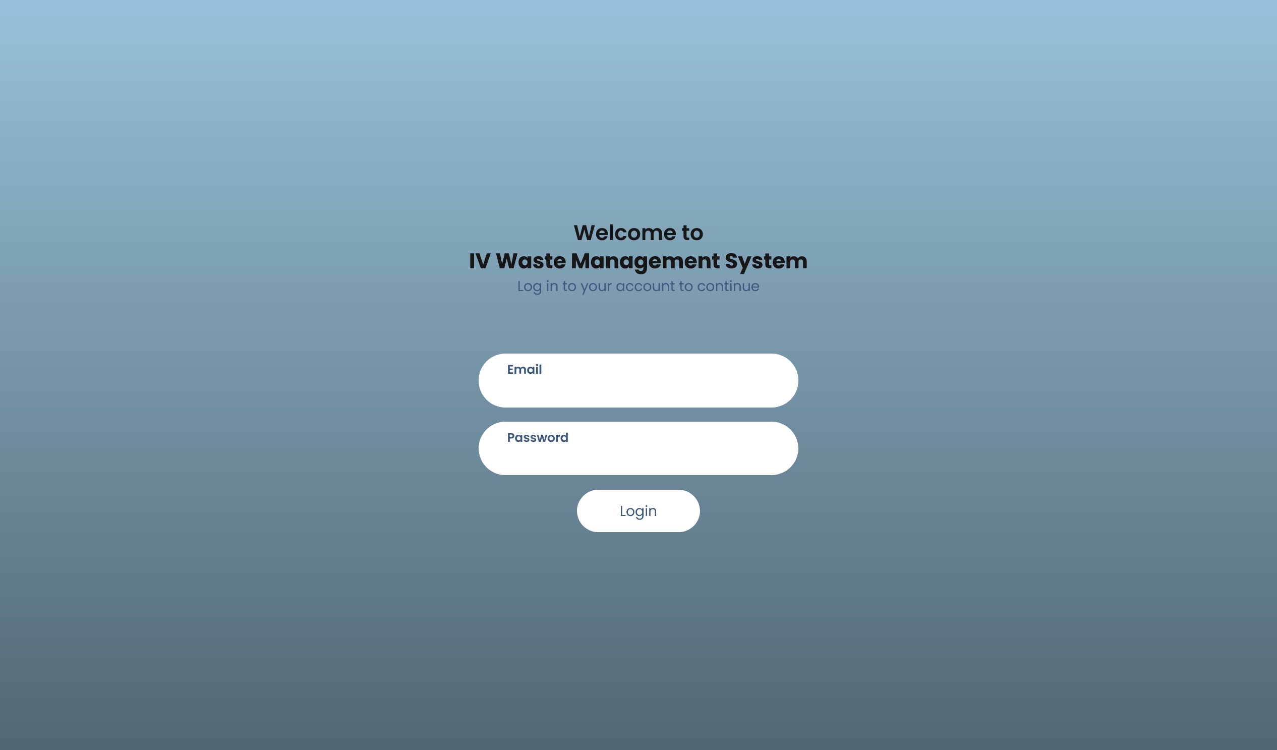screenshot of the IV Extraction App